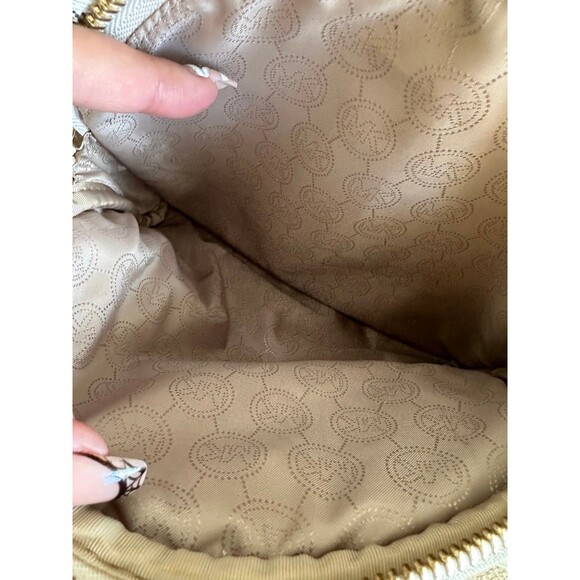 Michael Kors Abbey Jet Set Signature MK Logo Leather Adjustable Strap Backpack - Picture 4 of 8